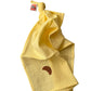 Multifunctionele mousseline doek -   Geel - Croissant
