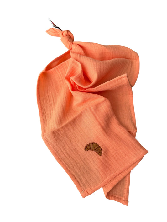 Multifunctionele mousseline doek -     Zalm - Croissant
