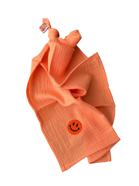 Multifunctionele mousseline doek -     Zalm - Smiley