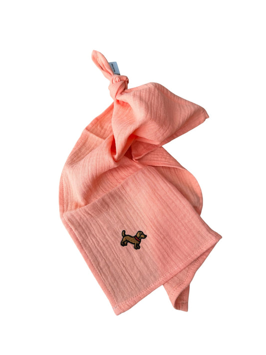 Multifunctionele mousseline doek -     Zalm - Teckel