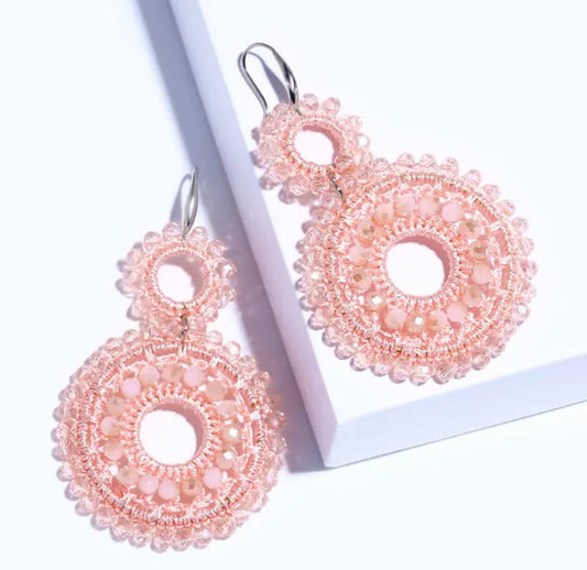 Oorbellen Kralen Sparkling Summer Roze