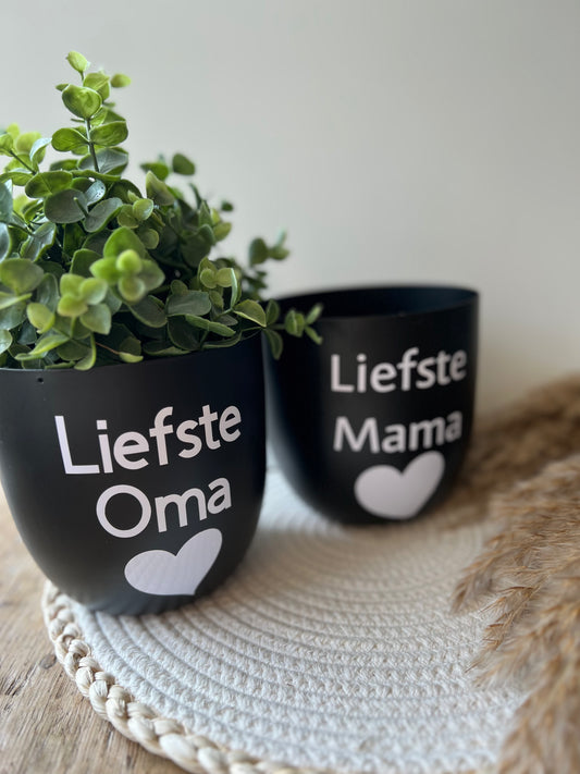 Liefste oma bloempot