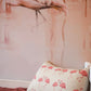 Kussenhoes met flamingo, linnenlook 30x50cm