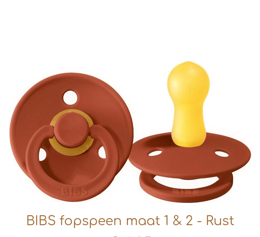 BIBS fopspeen Rust | 0-6 maanden T1 | fopspeen | spenen | speentje