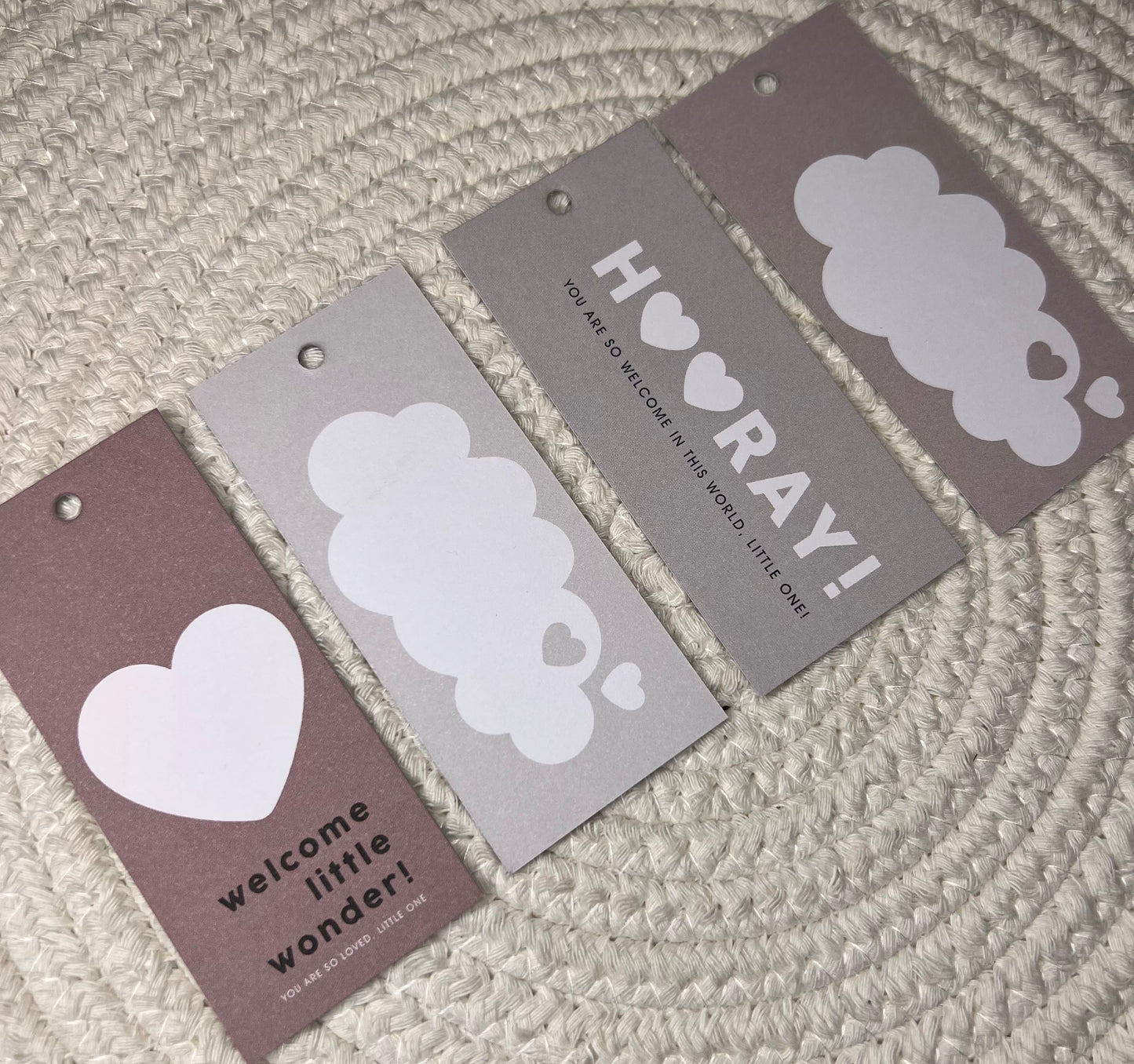 Cadeaulabel - Baby/Meisje - 4 stuks