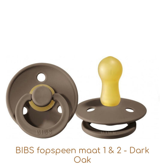 Bibs Fopspeen 0-6mnd Dark Oak