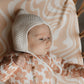 Ledikanthoeslaken Swirl Peach Yumi Baby