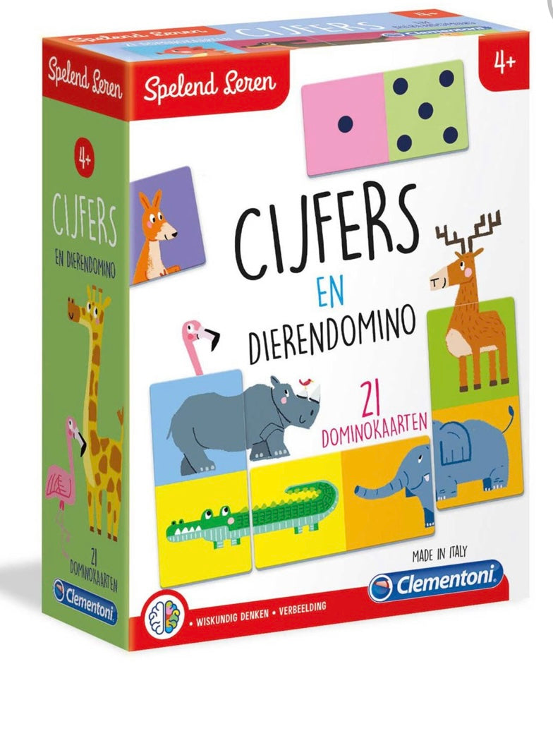 Clementoni Cijfers en dieren domino