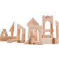 Plan Toys 50 blanke houten blokken
