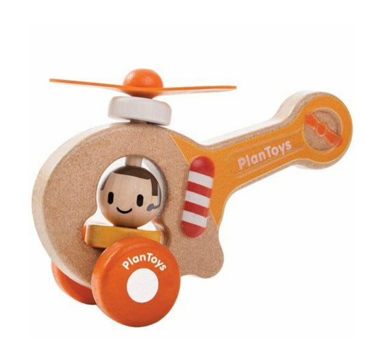 plan toys helikopter met propeller