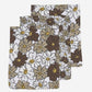 Meyco Vintage Flower Washandjes Taupe 3 Stuks