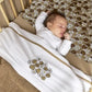 Meyco Hydrofiele Swaddles 2-pack Vintage Flower Taupe
