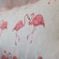 Kussenhoes met flamingo, linnenlook 30x50cm