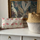 Kussenhoes met flamingo, linnenlook 30x50cm