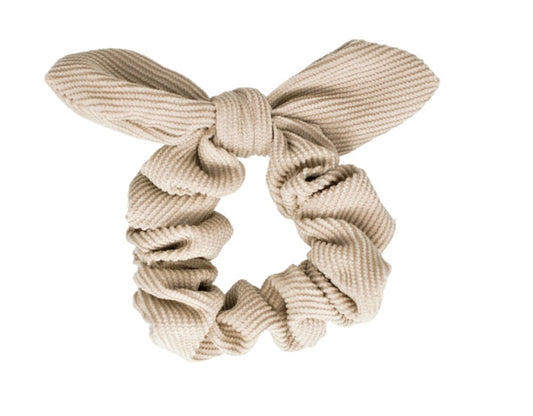 Scrunchie Met Strik -Vanilla