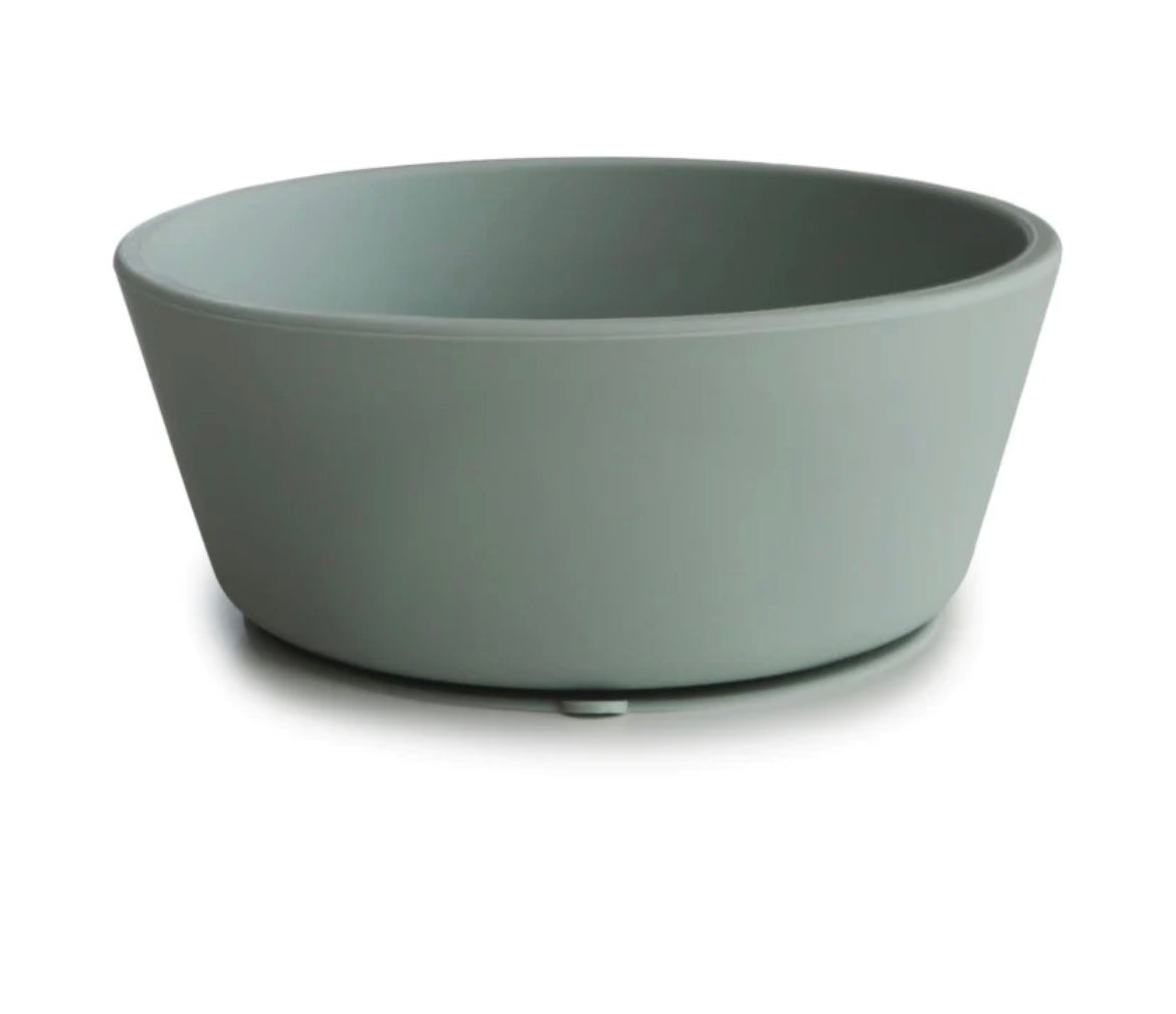 Mushie Bowl Zuignap Siliconen Cambridge Blue