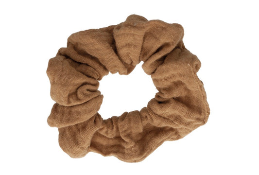 Scrunchie - Coffee Muslin