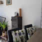 Kussenhoes met cactus patroon, linnenlook 40x40cm