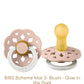 Bibs Boheme Glow In The Dark Blush 6-18 mnd Fopspeen 220256C