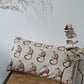 Kussenhoes met aapjes, linnenlook 30x50cm